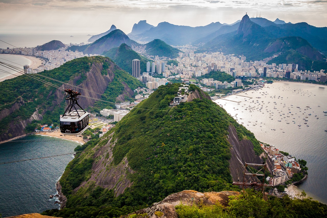 View from Sugarloaf Mountain Brazil Rio de Janeiro